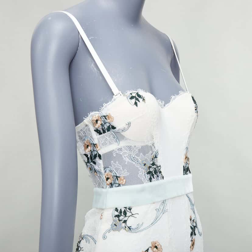 La Perla Hampton Court Ecru Silk Never worn - Back View