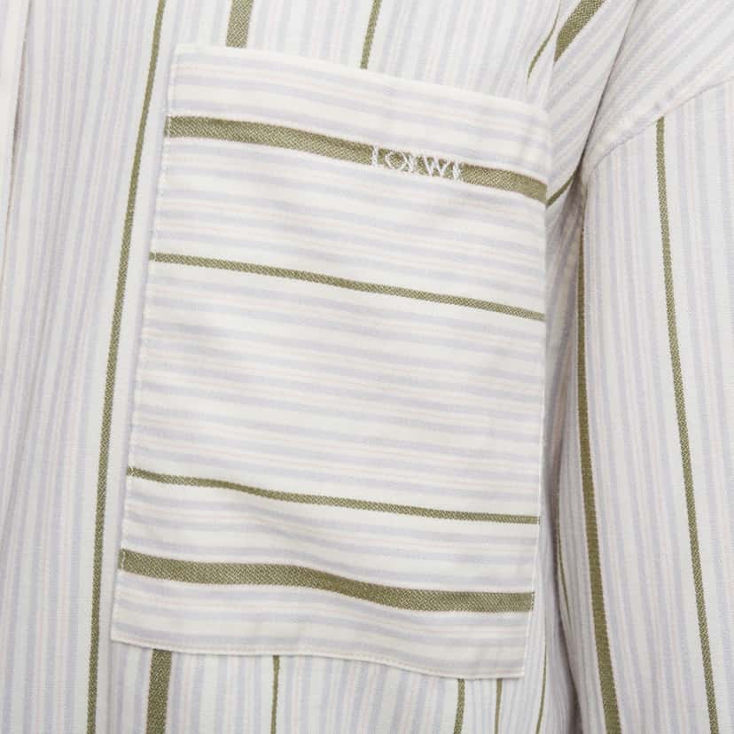 Loewe Striped Oversized Shirt MultiColor Wool Very good condition - Back View