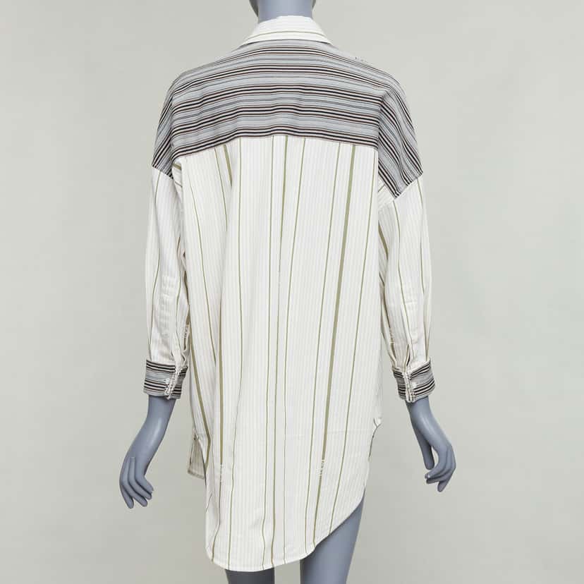 Loewe Striped Oversized Shirt MultiColor Wool Very good condition - Inside View