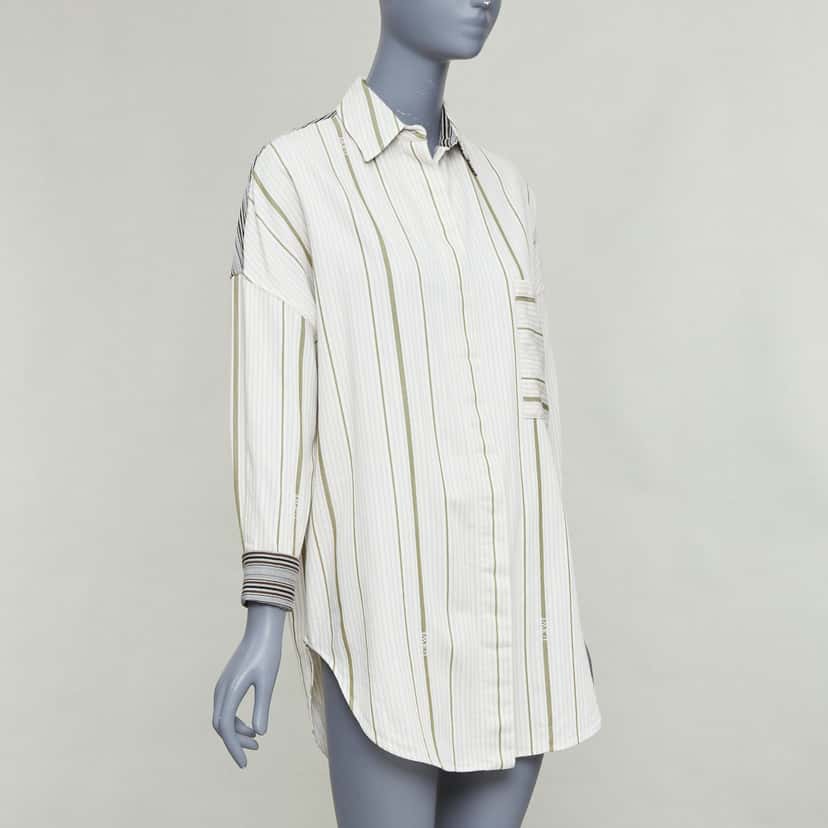 Loewe Striped Oversized Shirt MultiColor Wool Very good condition - Model View