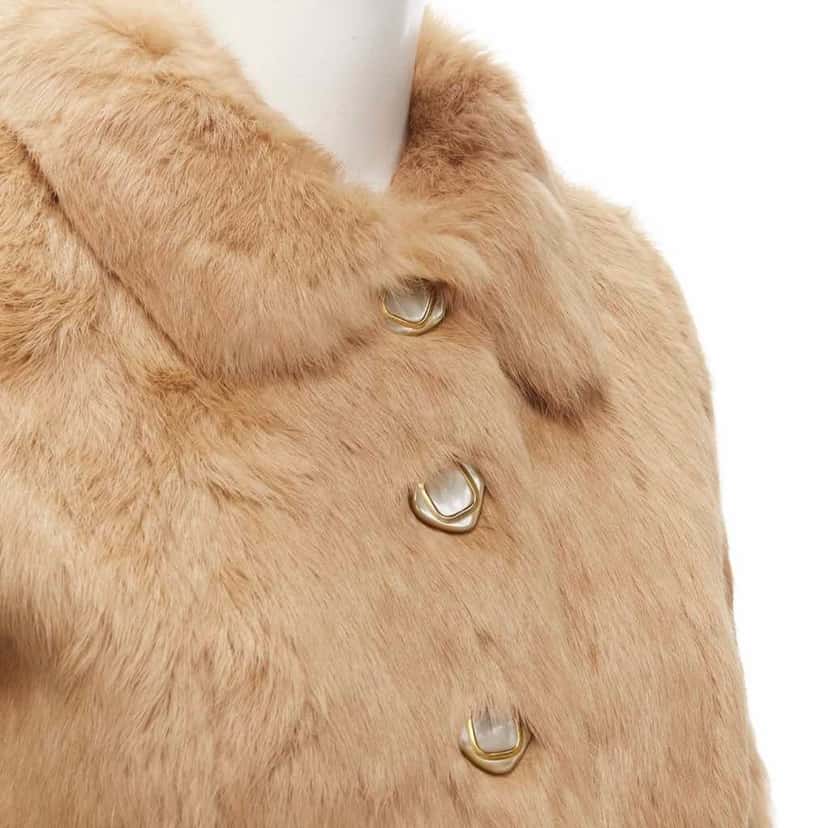 APC Brown Fur Winter Coat Brown Fur Never worn - Back View