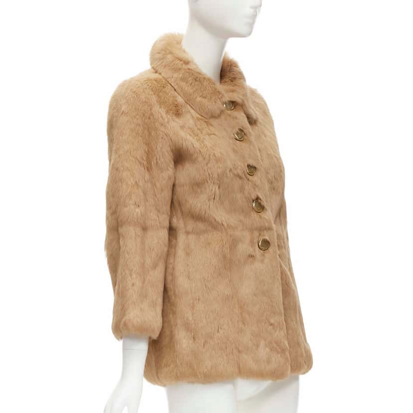 APC Brown Fur Winter Coat Brown Fur Never worn - Model View