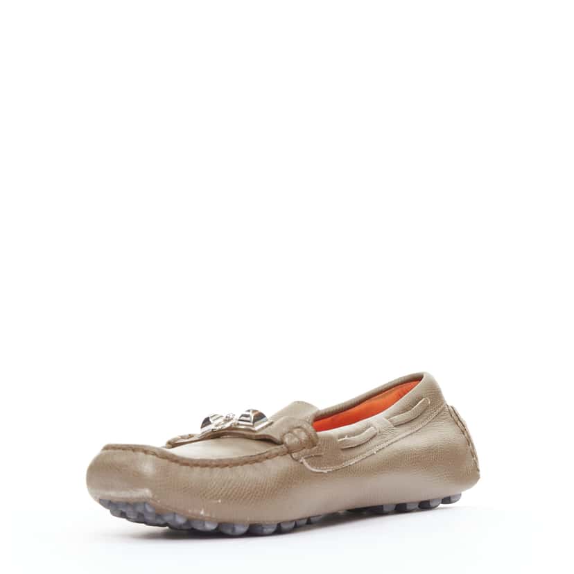 Hermès Irving Brown Leather Fair condition - Model View