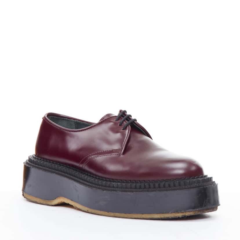 Undercover Derby Burgundy Leather Fair condition - Back View