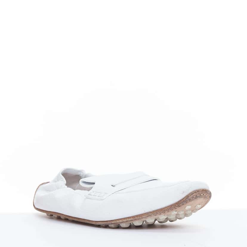 Hermès Echo Mocassins White Leather Fair condition - Inside View