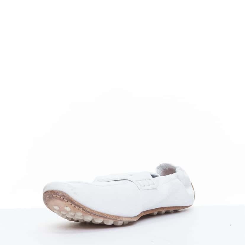 Hermès Echo Mocassins White Leather Fair condition - Model View