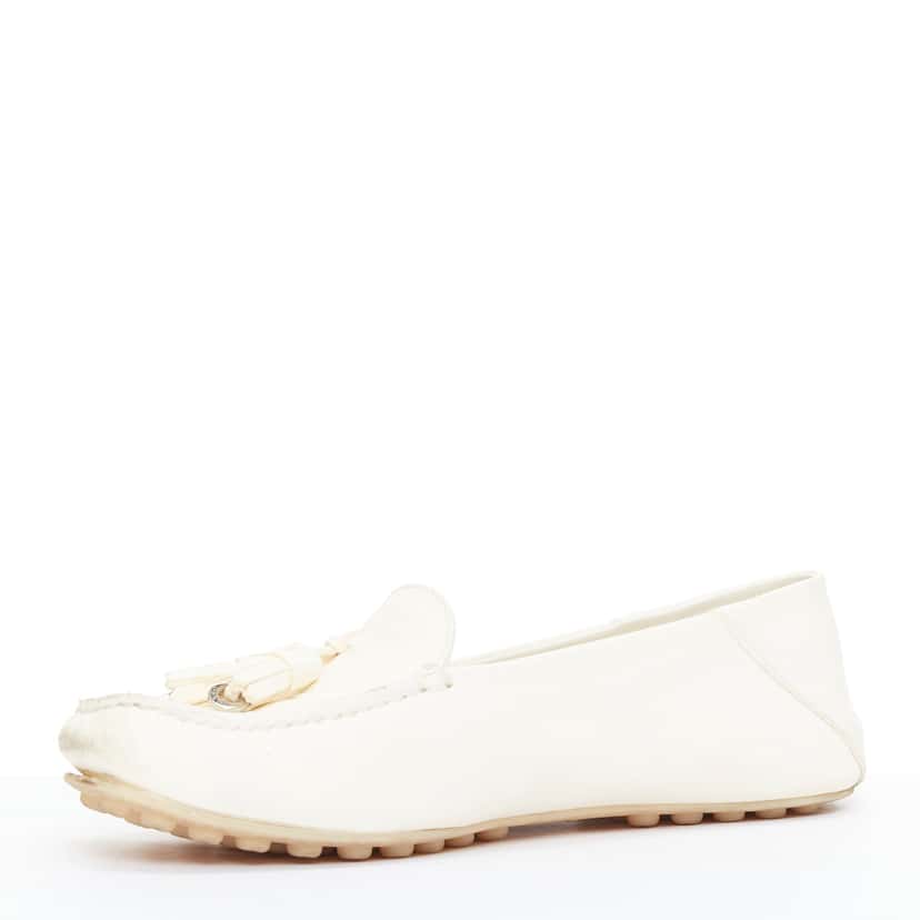 Loro Piana Dot Sole Walk Beige Leather Fair condition - Model View