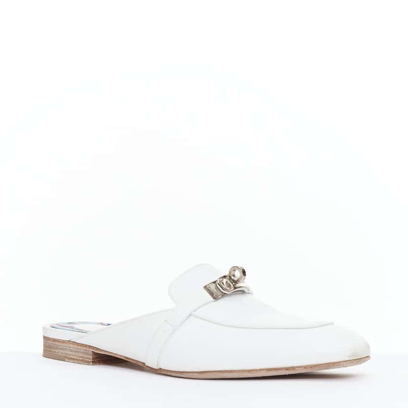 Hermès OZ Mule White Leather Fair condition - Inside View