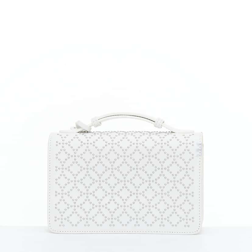 Alaïa Arabesque White Leather Very good condition - Box View