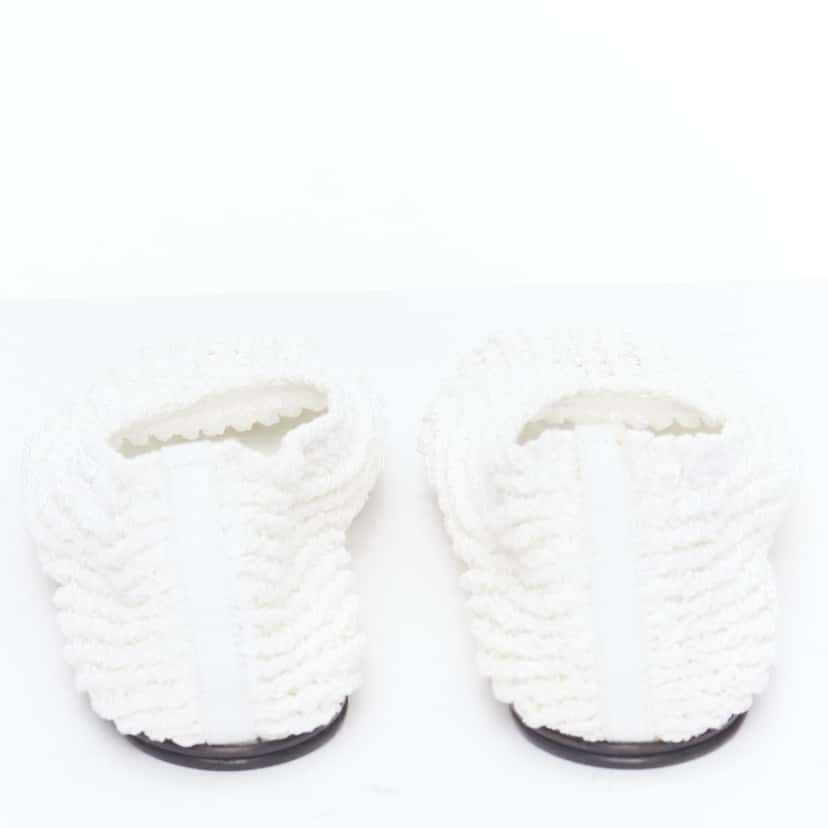 The Row Crochet Ballet Flats White Very good condition - Box View