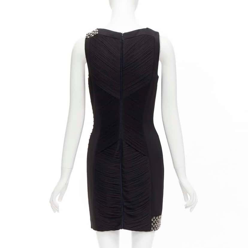 Versace Colorblock Mod Dress Purple Silk Very good condition - Box View