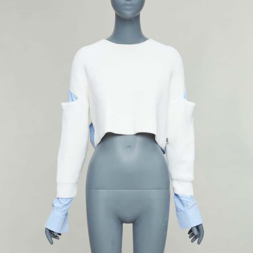 Alexander Wang Hybrid Sweater Shirt Ecru Cotton Very good condition - Inside View