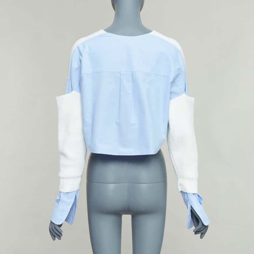 Alexander Wang Hybrid Sweater Shirt Ecru Cotton Very good condition - Box View