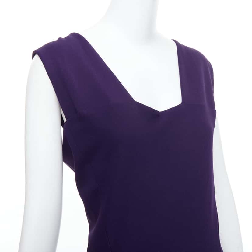 Donna Karan Fluid Crepe Double Purple Viscose Very good condition - Back View