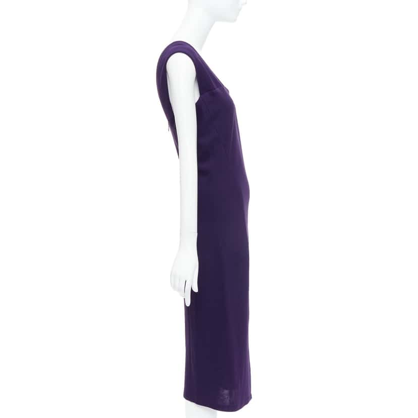 Donna Karan Fluid Crepe Double Purple Viscose Very good condition - Model View