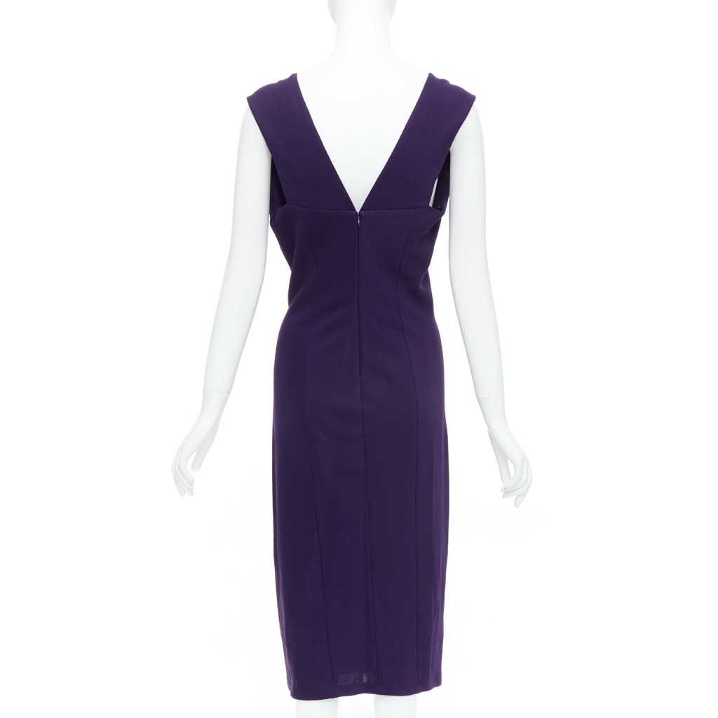 Donna Karan Fluid Crepe Double Purple Viscose Very good condition - Box View