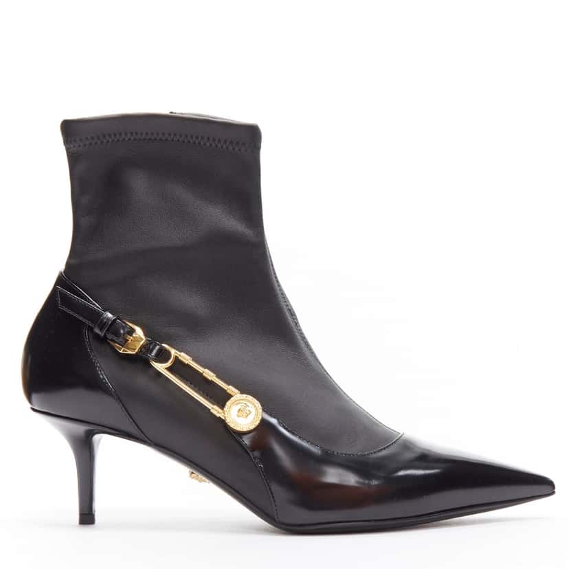 Versace DST422H DNA28 D41OH Black Leather Never worn - Front View