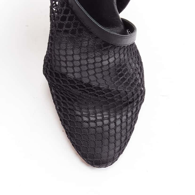 Bottega Veneta Mesh D'Orsay Sandals Black Leather Never worn, with tag - Box View
