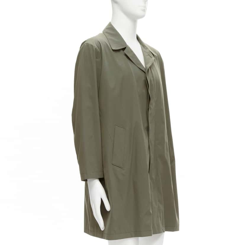 Loro Piana Green Longline Jacket Khaki Polyamide Good condition - Inside View