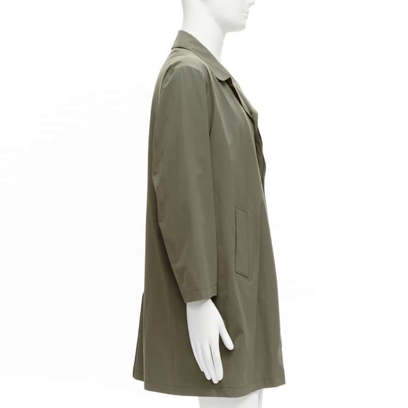 Loro Piana Green Longline Jacket Khaki Polyamide Good condition - Model View
