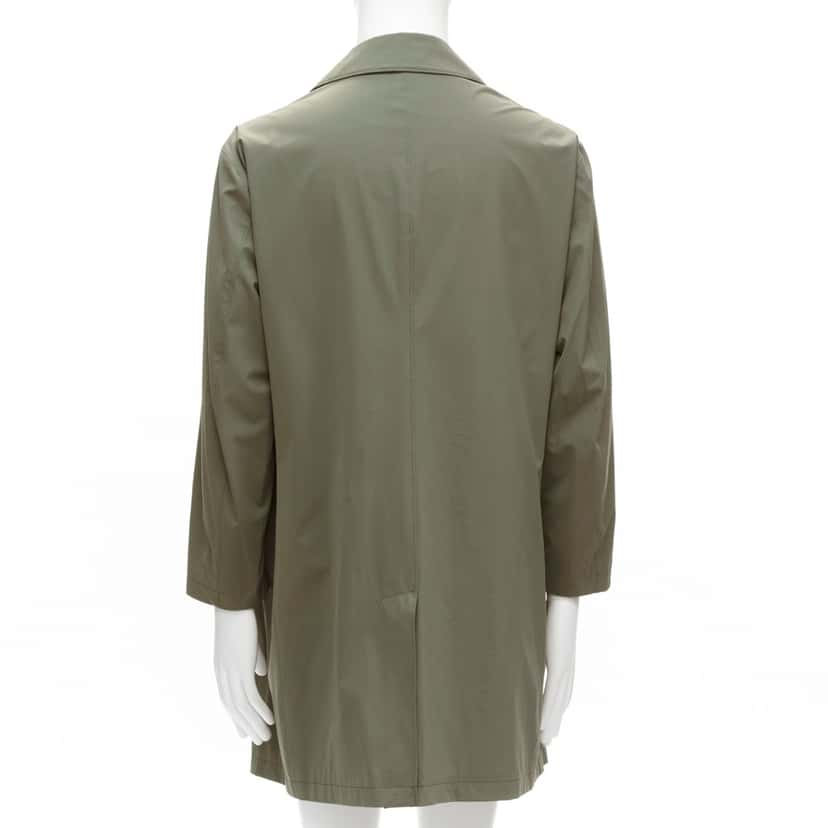 Loro Piana Green Longline Jacket Khaki Polyamide Good condition - Box View