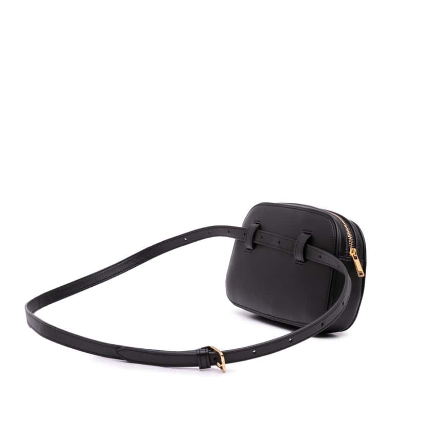 Celine Leather Crecy Belt Bag Black Leather Good condition - Back View