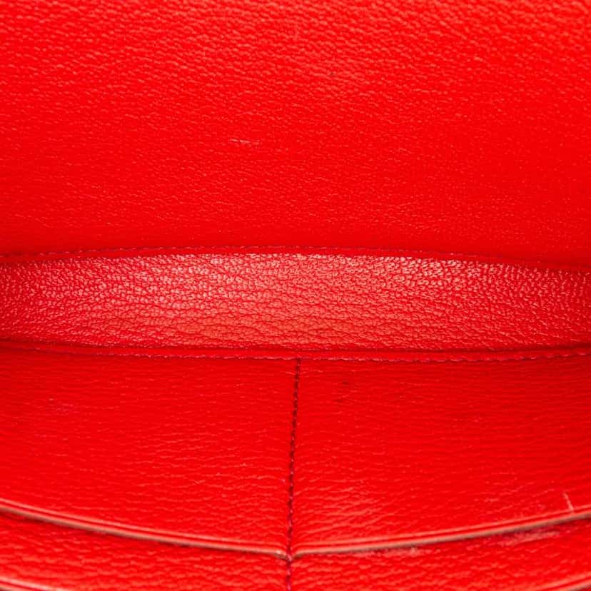 Hermès Epsom Flag Kelly Longue Wallet Orange Leather Good condition - Box View