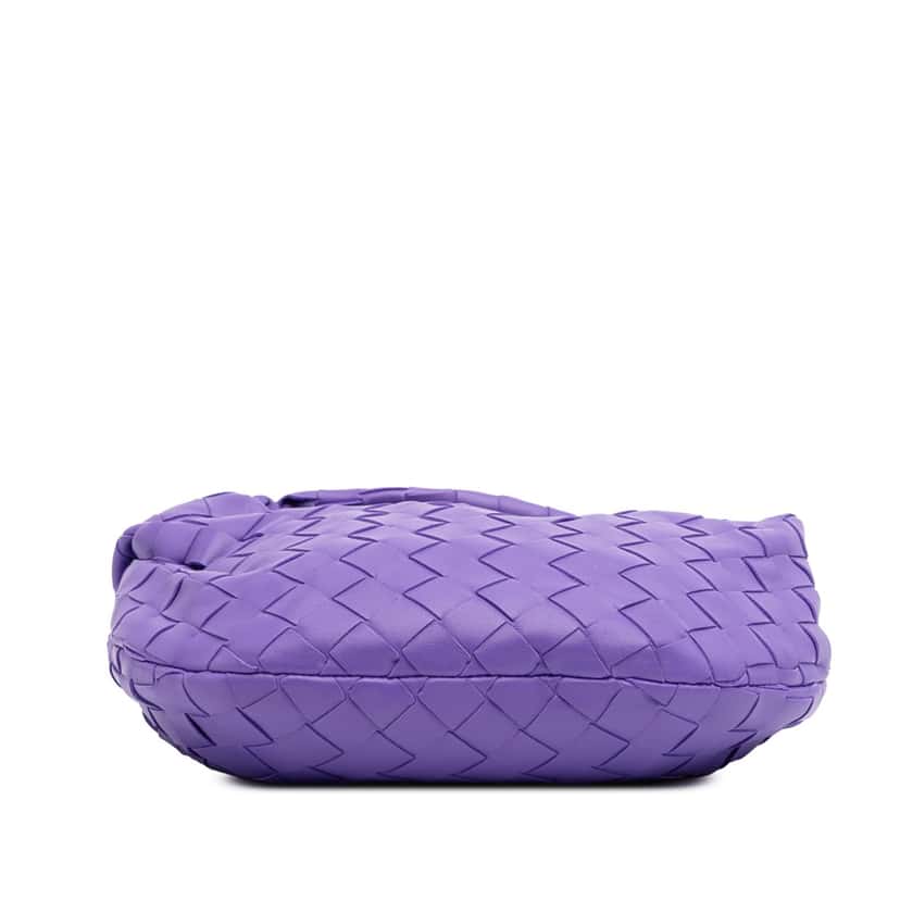 Bottega Veneta Mini Nappa Intrecciato Jodie Purple Leather Good condition - Inside View