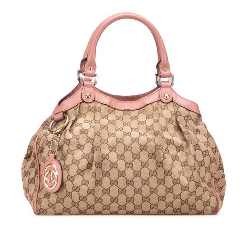 Gucci Medium GG Canvas Sukey Tote Brown Good condition - Front View