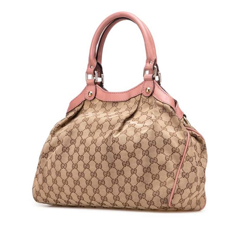 Gucci Medium GG Canvas Sukey Tote Brown Good condition - Back View