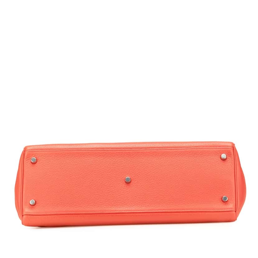 Hermès Togo JPG Shoulder Kelly II 42 Red Leather Good condition - Inside View