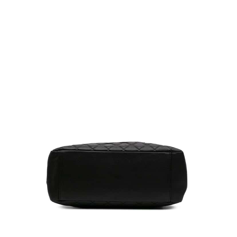 Chanel Caviar Grand Shopping Tote Black Leather Good condition - Inside View