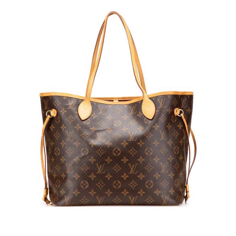 Louis Vuitton Monogram Neverfull MM Brown Canvas Good condition - Front View