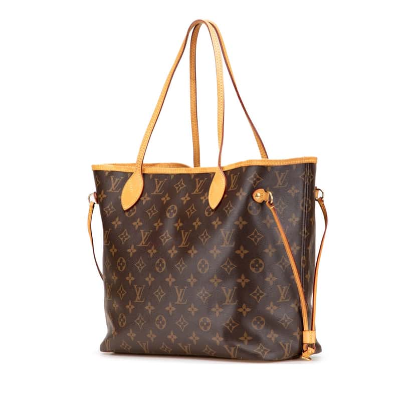 Louis Vuitton Monogram Neverfull MM Brown Canvas Good condition - Back View
