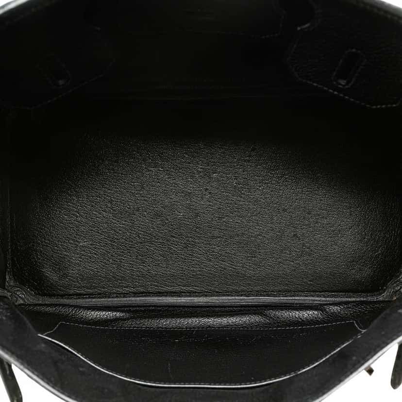 Hermès Clemence Birkin Retourne 30 Black Leather Good condition - Model View