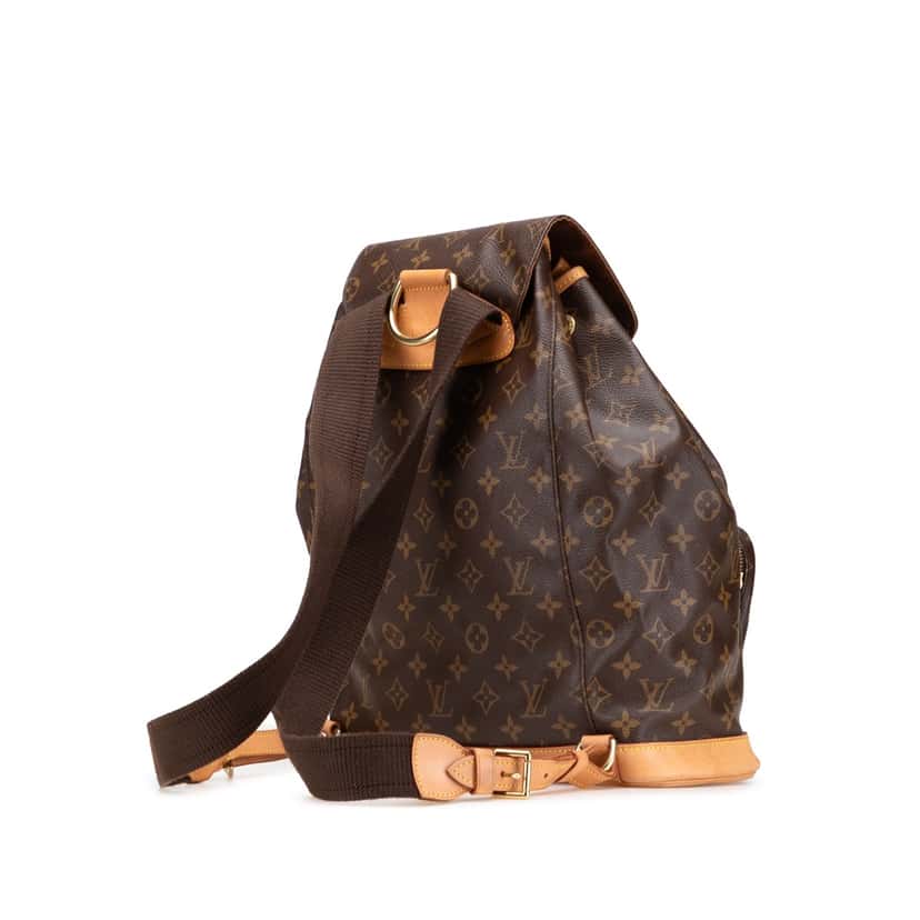 Louis Vuitton Monogram Montsouris GM Brown Canvas Good condition - Back View
