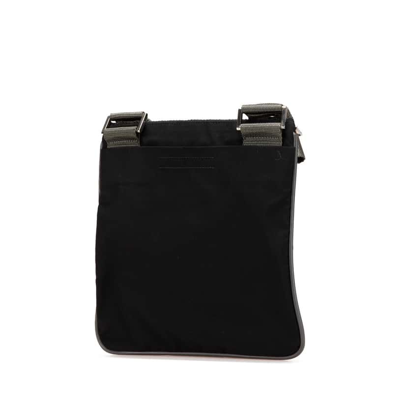 Prada Tessuto Zip Top Sport Crossbody Black Fair condition - Back View