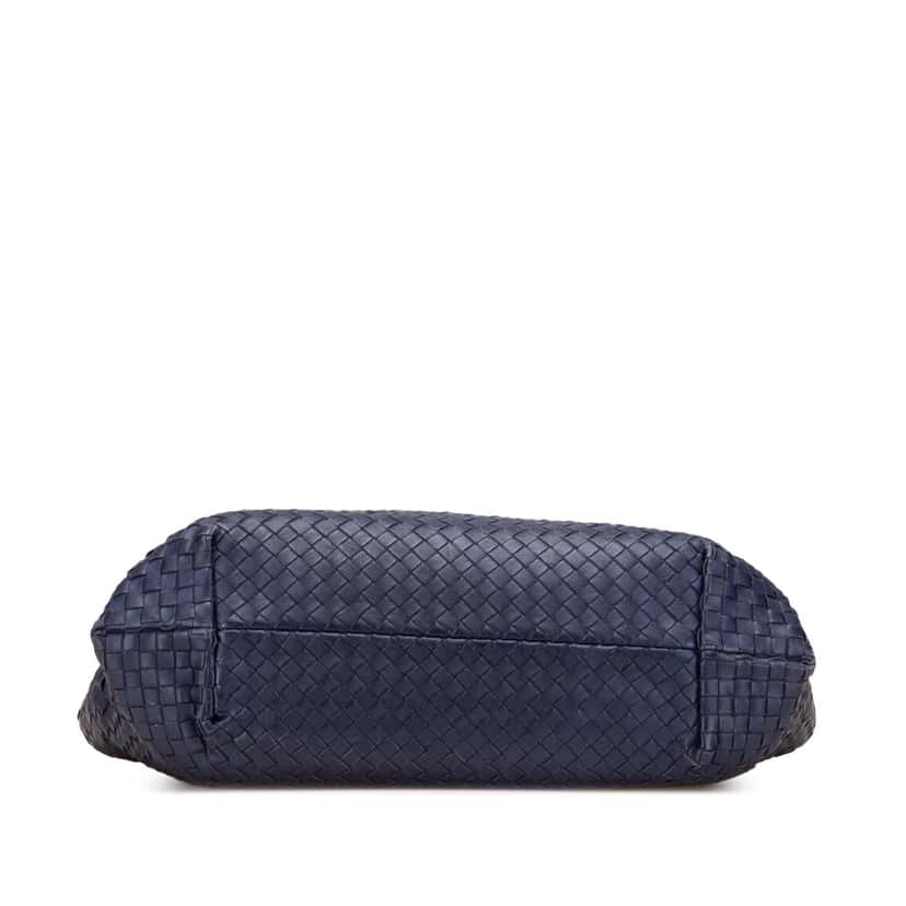 Bottega Veneta Medium Nappa Intrecciato Roma Tote Blue Leather Good condition - Inside View