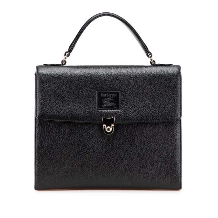 Burberry Leather Handbag Black Leather Good condition - Front View