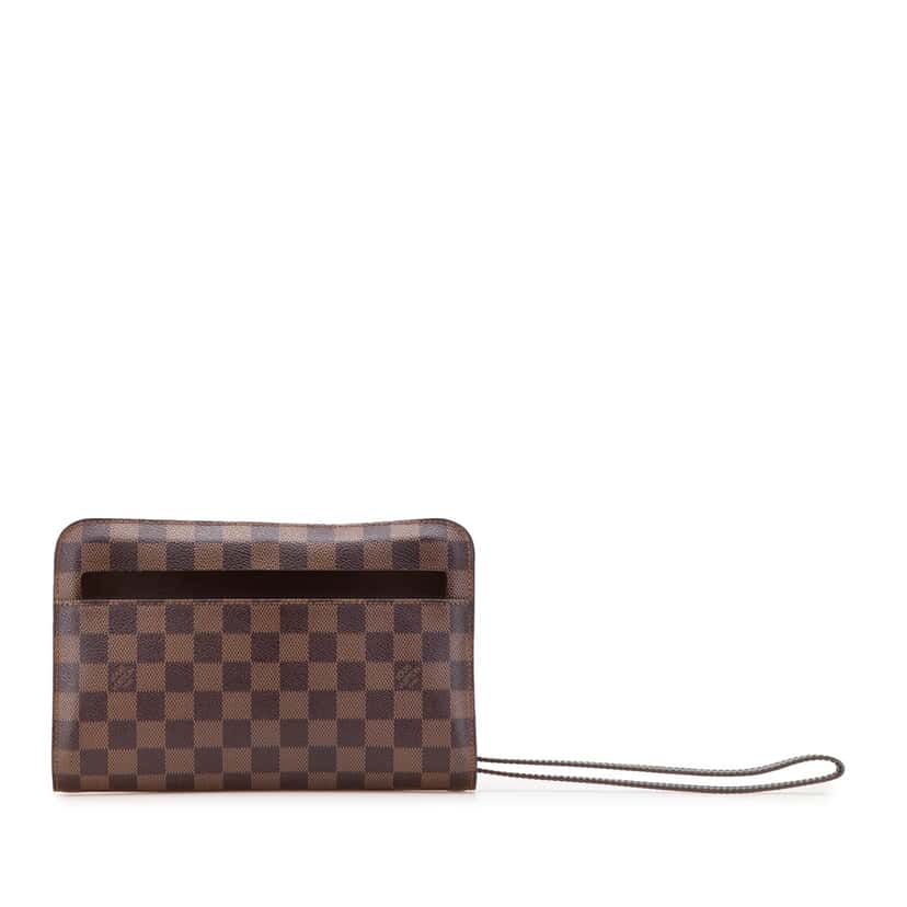Louis Vuitton Damier Ebene Saint Louis Pochette Brown Canvas Good condition - Front View
