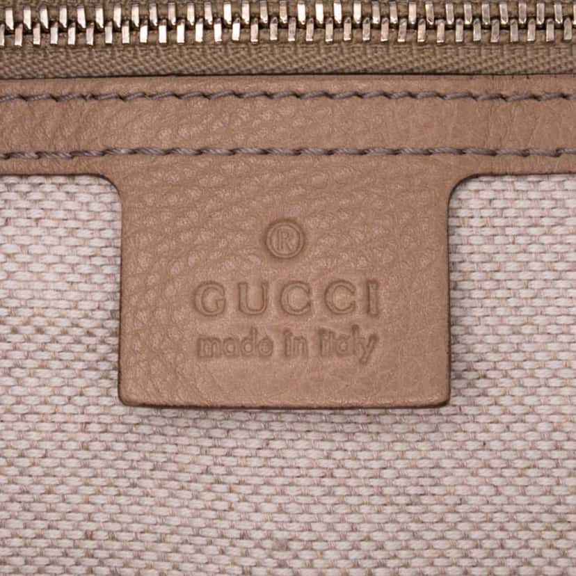 Gucci Pebbled Calfskin Soho Cellarius Boston Brown Leather Good condition - Box View