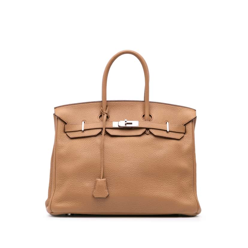 Hermès Togo Birkin Retourne 35 Brown Leather Good condition - Front View