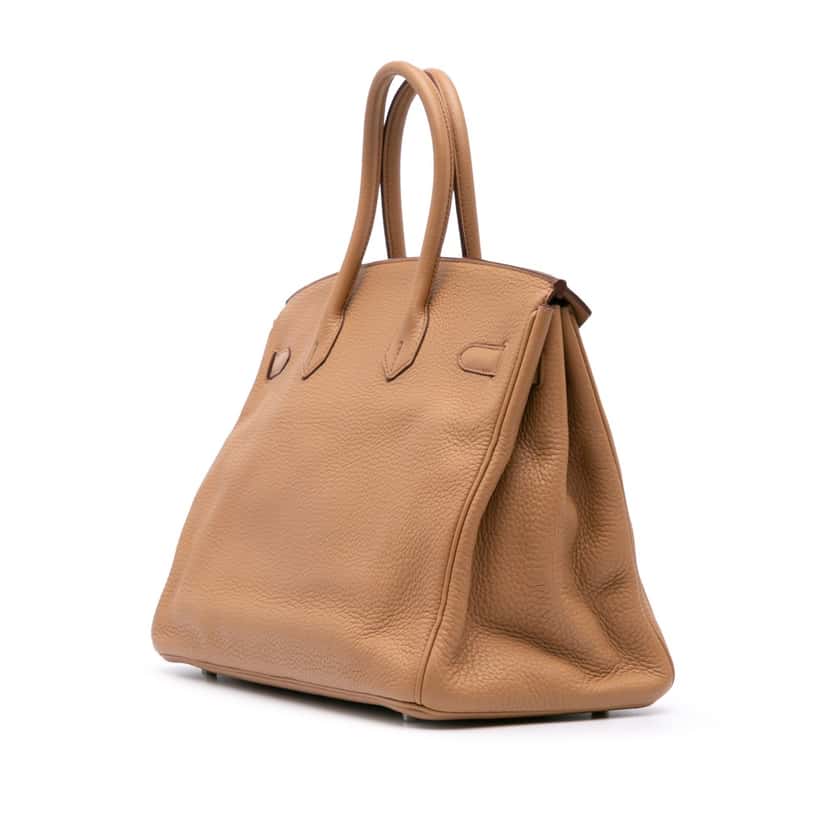 Hermès Togo Birkin Retourne 35 Brown Leather Good condition - Back View