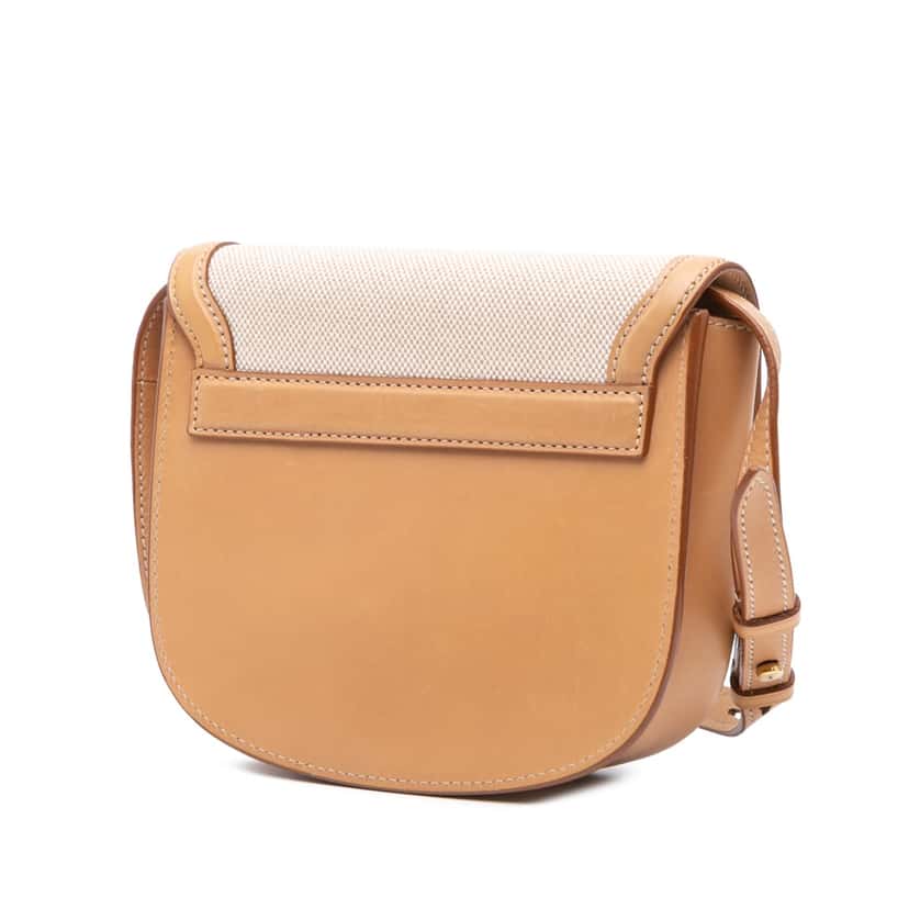 Saint Laurent Small Calfskin Kaia Crossbody Brown Leather Good condition - Back View
