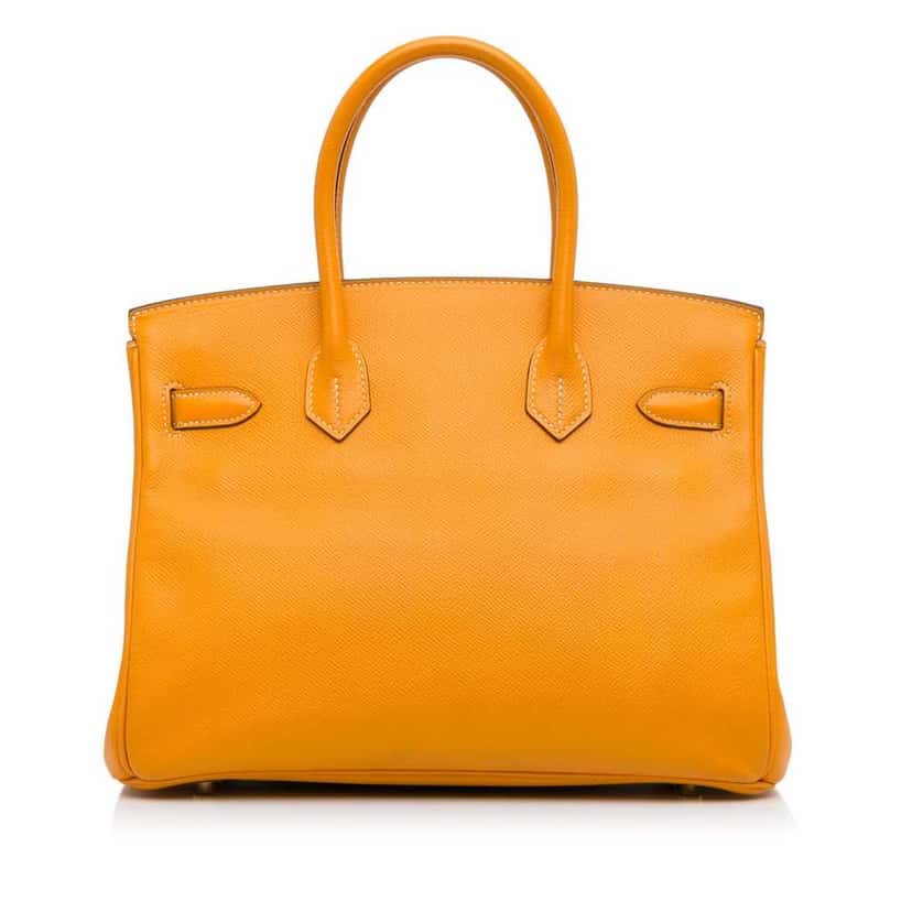 Hermès Epsom Birkin Retourne 30 Orange Leather Good condition - Model View