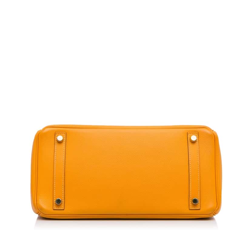Hermès Epsom Birkin Retourne 30 Orange Leather Good condition - Box View