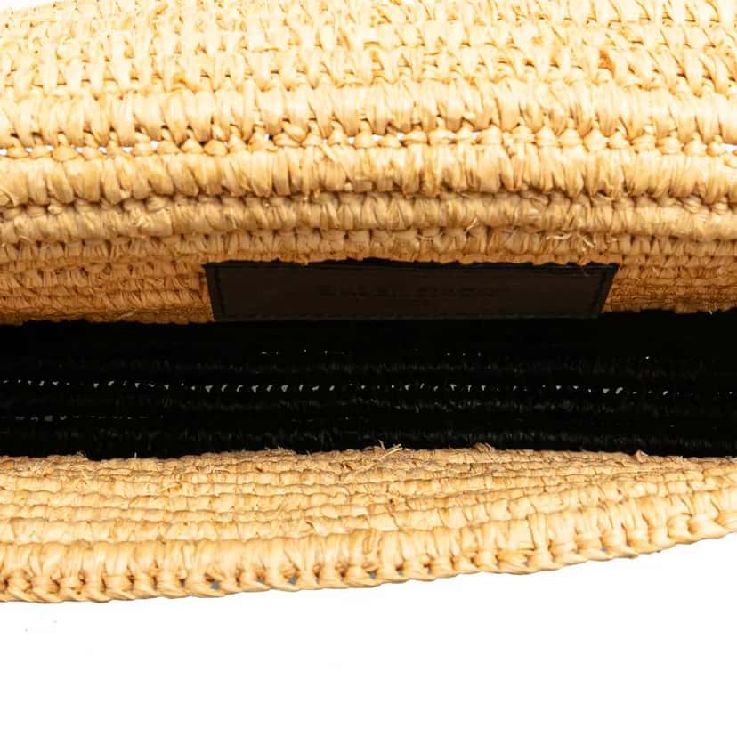 Balenciaga Motocross Classic Envelope Giant 12 Raffia Clutch Brown Good condition - Model View