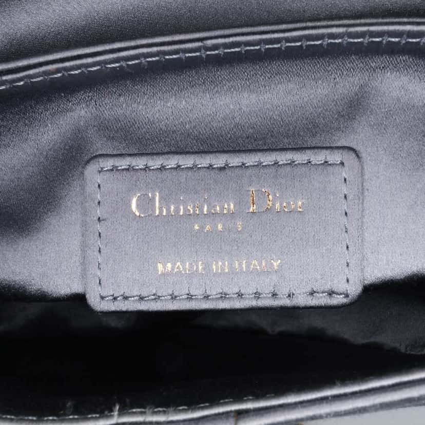 Dior Mini Satin Crystal Embellished Saddle Bag Other Good condition - Box View