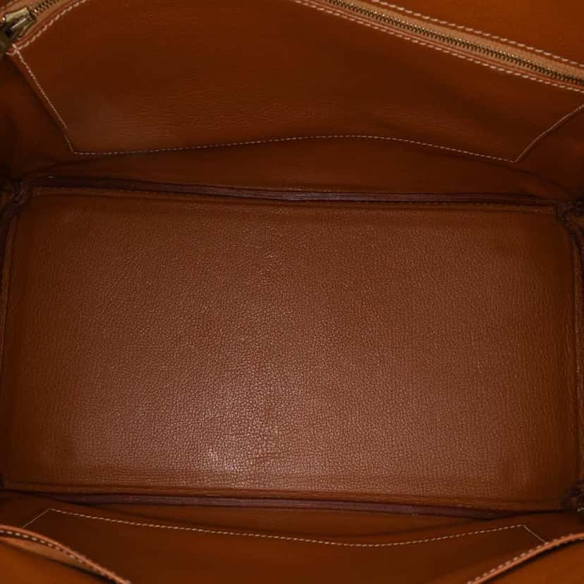Hermès Courchevel Birkin Retourne 35 Brown Leather Good condition - Model View