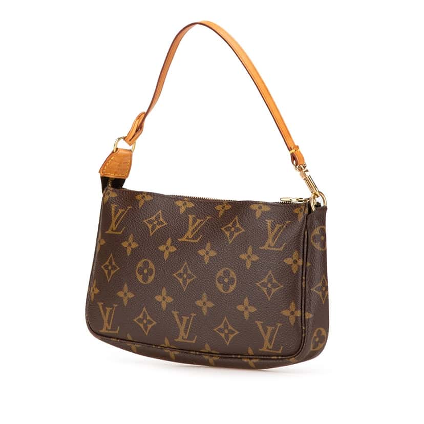 Louis Vuitton Monogram Pochette Accessoires Brown Canvas Good condition - Back View